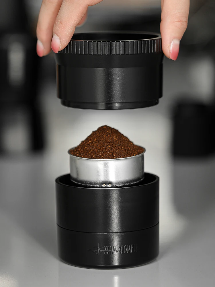 커피포트 커피 고무 링 비알레티 가스켓, 유연한 와셔 가스켓 링 교체용 부품, 컵 모카 포트 및 에스프레소 커피 메이커의 필수품 10 MHW-3BOMBER 모카 포트 커피 디스트리뷰터, 적응형 높이 모카 커피 분배 레벨러 도구, 홈 바리스타 액세서리