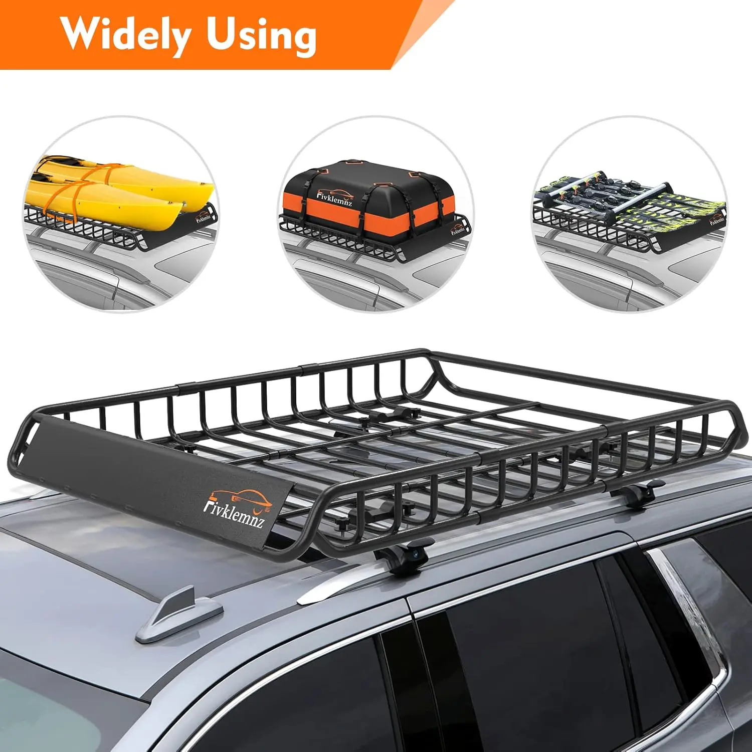 Waterproof Rooftop Cargo Bag for All Vehicles with or without Rack, Includes Anti-Slip Mat and Topper
