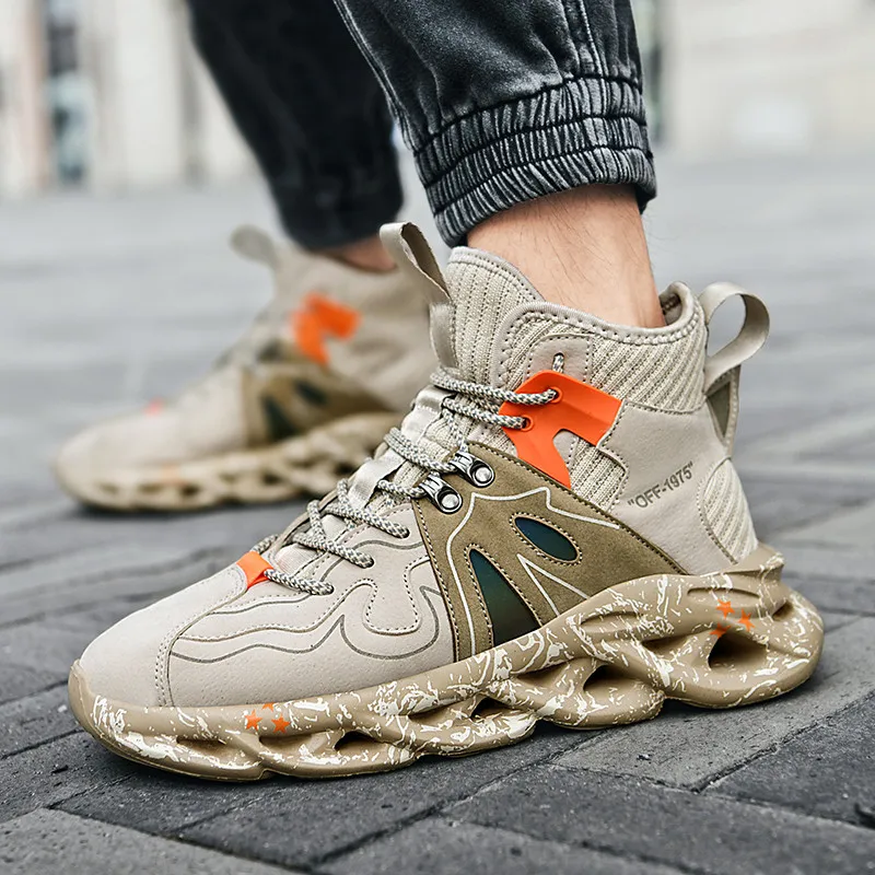 

Fujeak Casual Men's Shoes Lightweight Comfortable Sneaker Autumn Ankle Shoes High Quality Non-slip Running Shoe Fashion Footwear