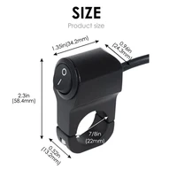 Motorcycle handlebar switch headlights controls Motorcycle parts black switch spotlights motorcycle electronics accessories - Image 6