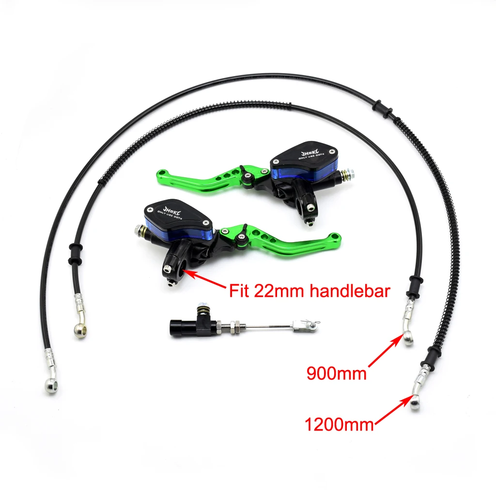 

set 900mm/1200mm hose Hydraulic Clutch Lever Brake Master Slave Cylinder Knitting oil hose 125cc~ 250cc Dirt Pit Bike Motorcycle