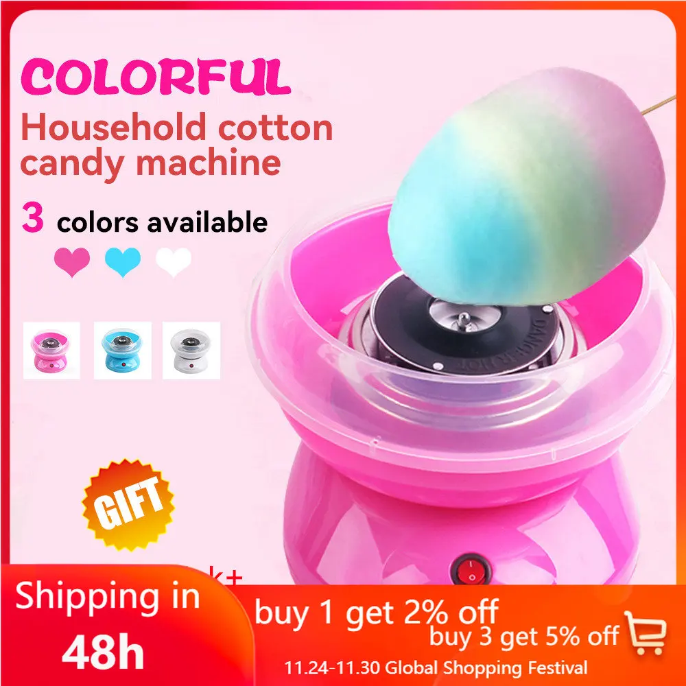 110v/220v Children Cotton Candy Maker Machine Household Mini Electric Cotton Candy Maker Girl Boy Gift Diy Sweet Machine