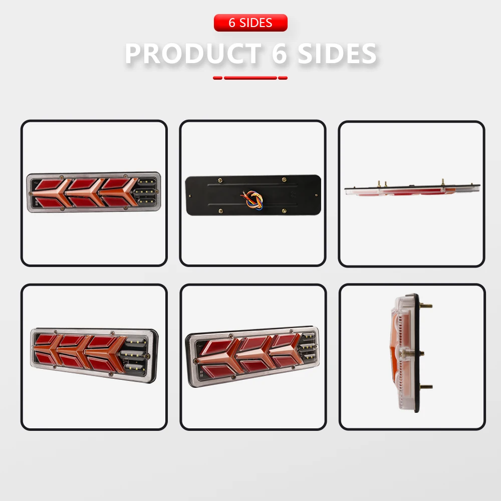LED Truck Rear Tail Light 2x 30cm 12-24v