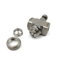 Air Water Mixing atomizing nozzle, Adjustable Air Atomizer Nozzle, Stainless Steel Pneumatic Spray Jet, Two Fluid Nozzle 2