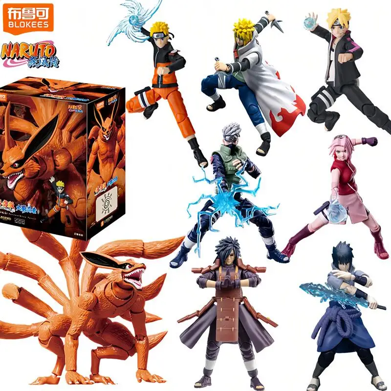 Blokees Naruto & Boruto Collectible Anime Action Figures Gift Set
