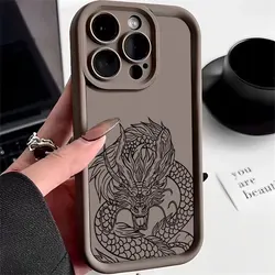Oriental Dragon Pattern Silicone Phone Case - Soft Protective Cover - Google Pixel 7 Pro (BN - JGK2016)