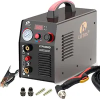 Lotos Supreme LTP5500D Non-Touch Pilot Arc Digital Plasma Cutter, Dual Voltage 110V/220V, 3/4 inch 19mm Clean Cut, Brown 1