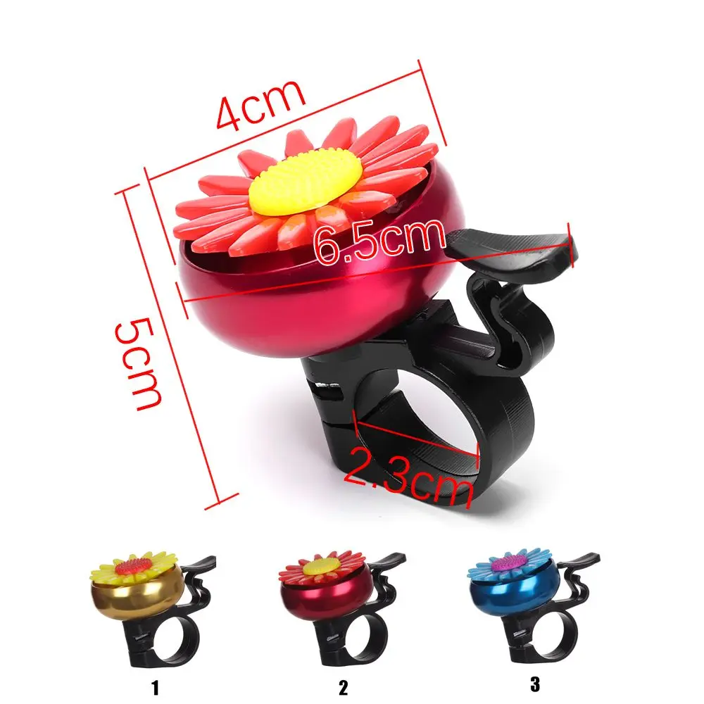 Bicycle Bell Kids Funny Bicycle Bell Horns Bike Daisy Flower Children Girls Safety Cycling Ring Alarm for Handlebars Multi-color Bicycle Bell