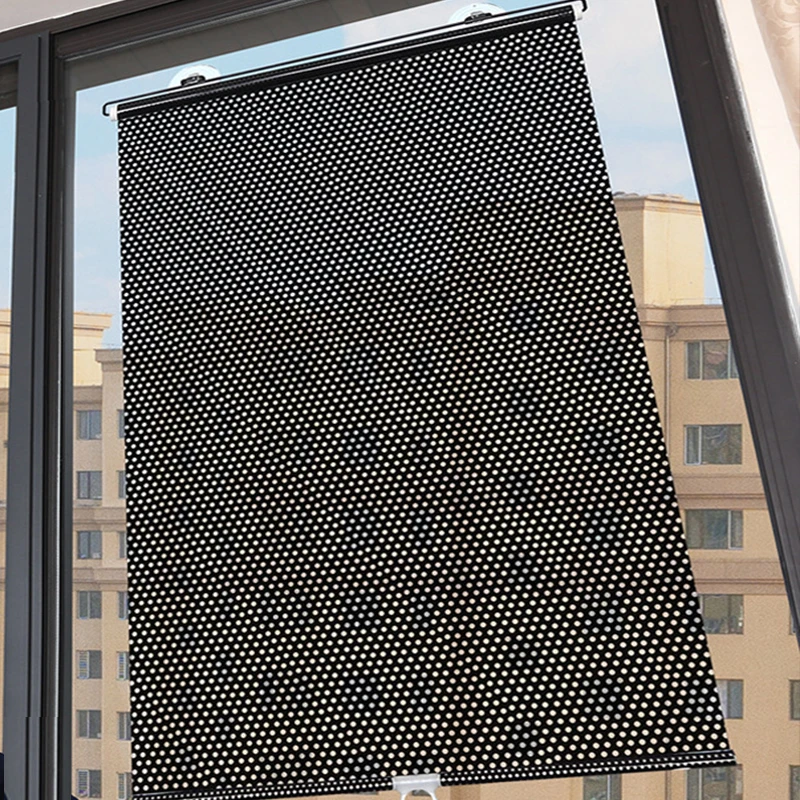 Sunshade Roller blinds Curtains Blackout Curtain Suction Cup Punch-free Retractable Window Kitchen Roller Curtains for Bedroom 4
