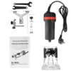 1500W Hand Wood Router Woodworking Electric Trimmer 220v for 6.35mm 30000rpm Milling Cutter Machine Power Tool 6