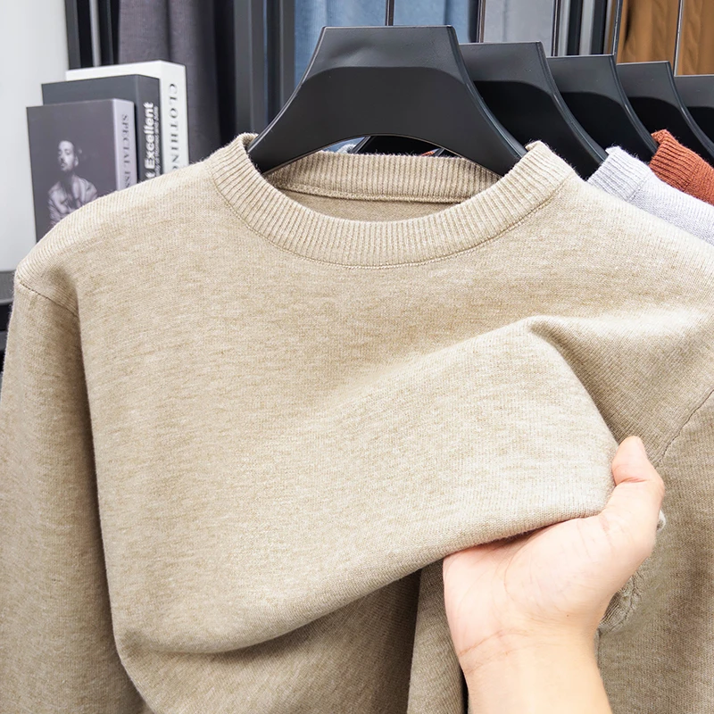 Men's Thick Knit Pullover Sweater, Casual Crew Neck Winter Sweater S83a9cab82a074b538c925f6042bcef80d