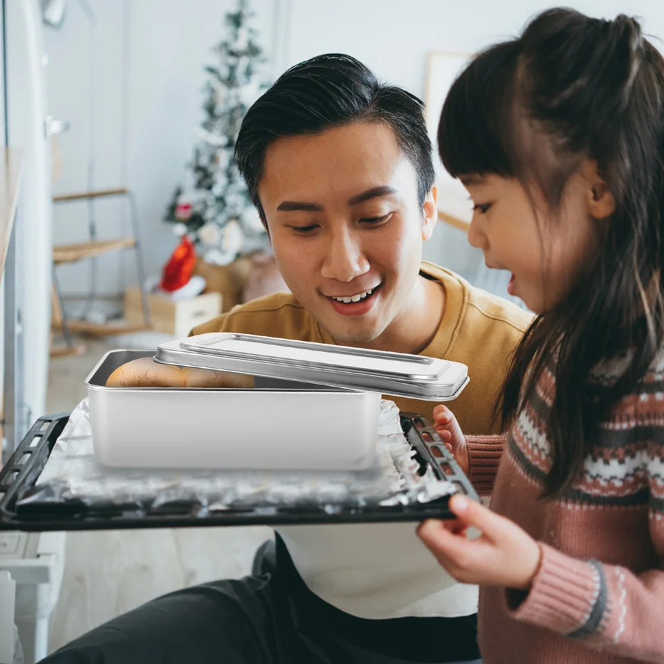 P&P CHEF Plaque De Cuisson Rectangulaire En Acier Inoxydable - 43,9 X 33 X 2,5 Cm - Non Toxique Et Durable - Finition Miroir - Passe Au Lave-vaisselle