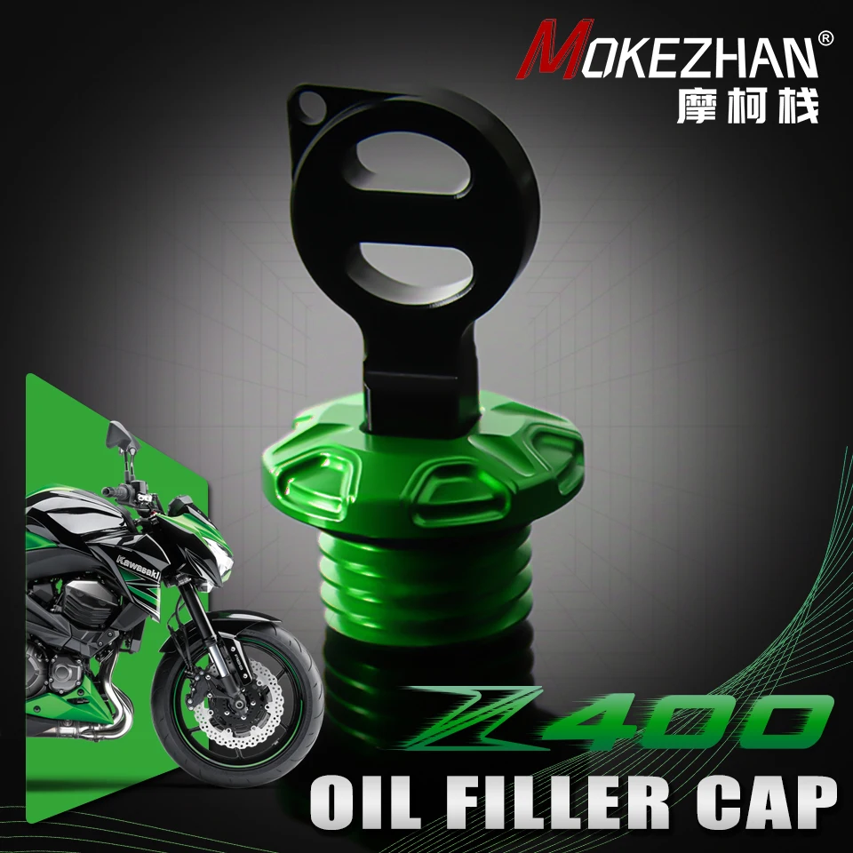 

Motorcycle CNC Anti theft Engine Oil Filler Cap Plug Cover FOR KAWASAKI Z400 2018-2023 Z 400 Z800 Z 800 2012-2016
