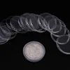 100Pcs 33mm Transparency Round Plastic Coin Holders Capsules Container Storage Case Box Coins Collection High Quality Durable 6