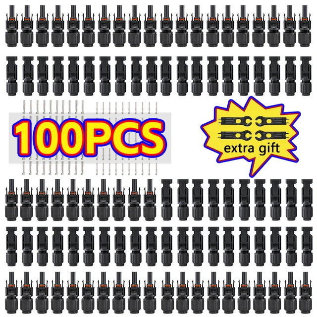 XIONGISOLAR DC Solar Connector 1000V30A Photovoltaic PV Panel Stecker Connectors Kit for PV/MC Cable 2.5/4/6mm2 Wholesale