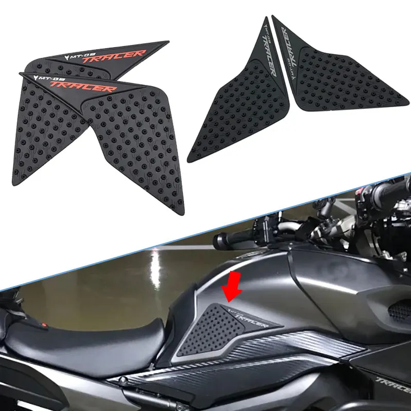 

Motorcycle Rubber Cushion Anti Scald Pad Sticker Kit Parts for Yamaha MT09 Tracer 2015-2016 Moto Side Tank Stickers Accessories