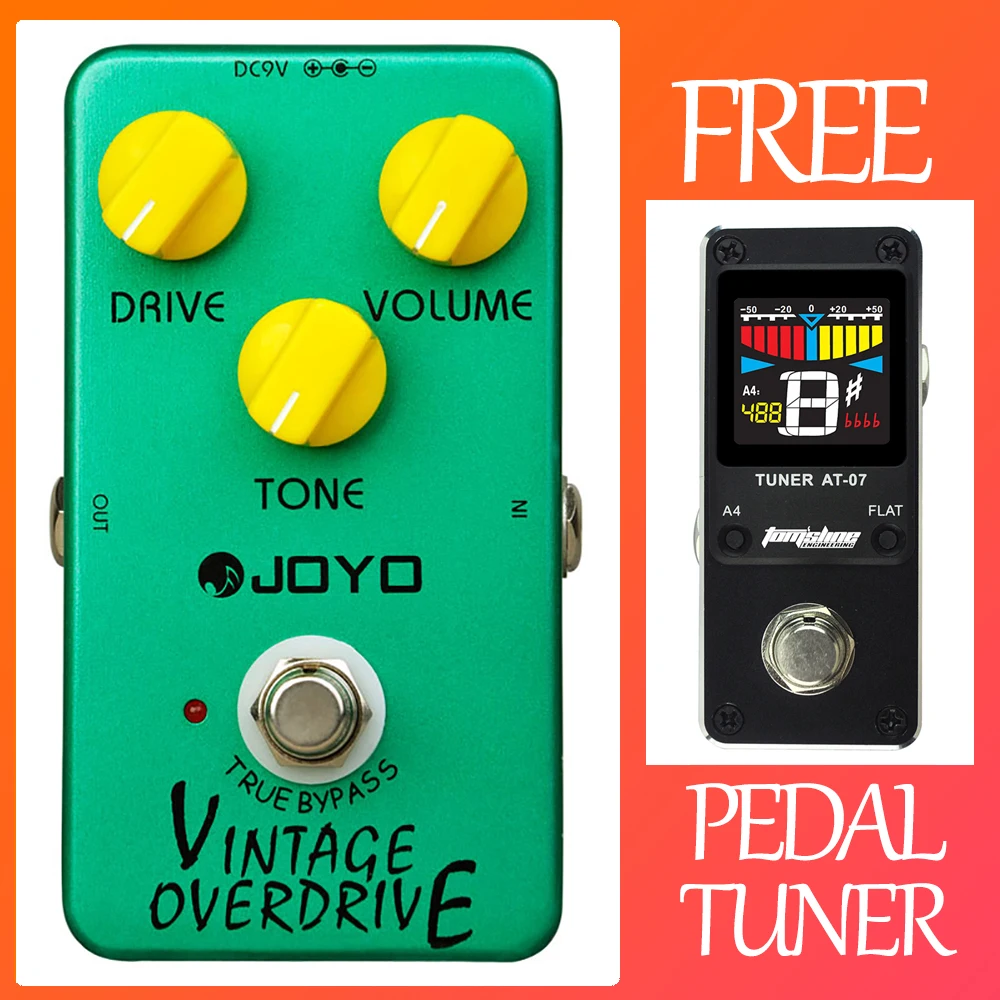 Joyo Jf-01 Vintage Overdrive Guitar Pedal Classic Tube Screamer Overdrive Guitar Effect Pedal True Bypass Accessori Per Chitarra