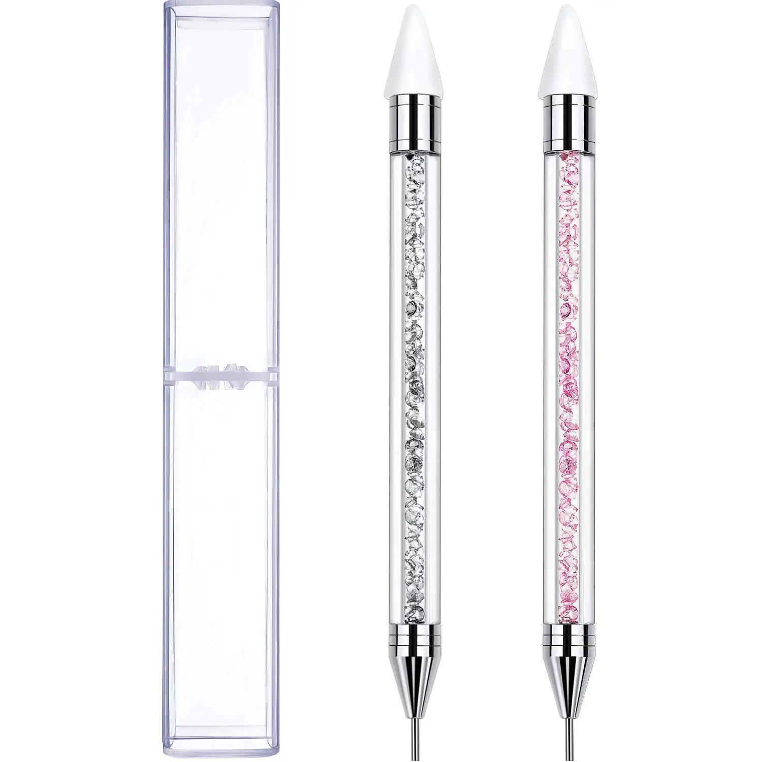 

Diamond Embroidery Double Head Point Drill Pen Rhinestones Gems Picker Wax Pencil Crystal Handle Nail Art Tool