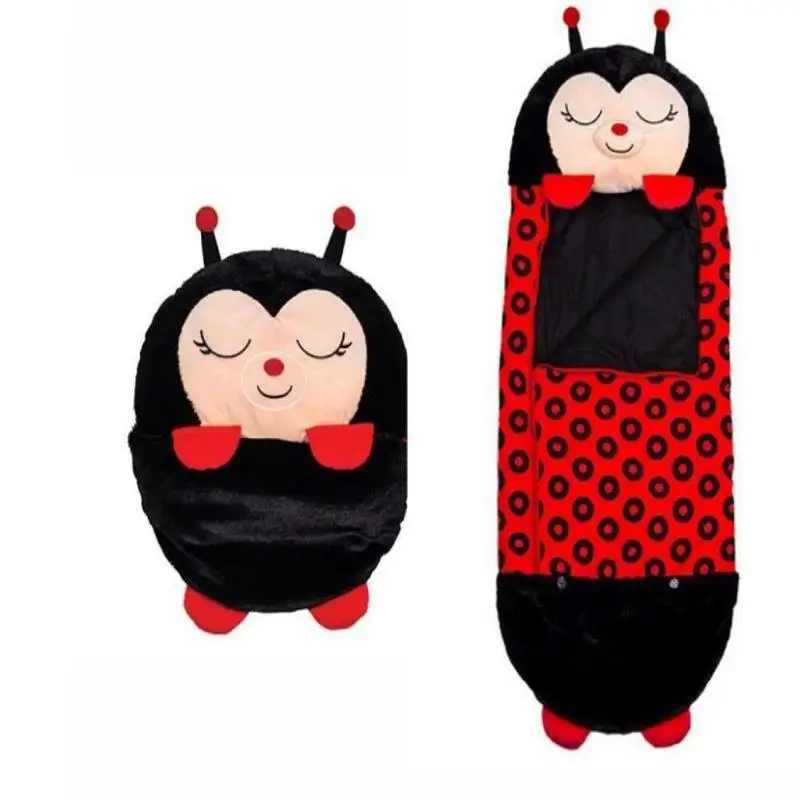 Colorful cartoon animal children's anti-kick home children's fun pillow pure cotton sleeping bag 3