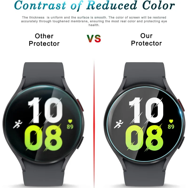 Tempered Glass for Samsung Galaxy Watch 3 4 5 PRO 40/44mm Screen Protector Anti-Scratch for Galaxy Watch S3 Classic Active 2