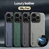 Luxury Leather Case For iPhone 16 15 14 13 12 11 Pro Max Plus 12 13 Mini X XR XS SE 8 7 Cover With Metal Plate Support Car Hold 1