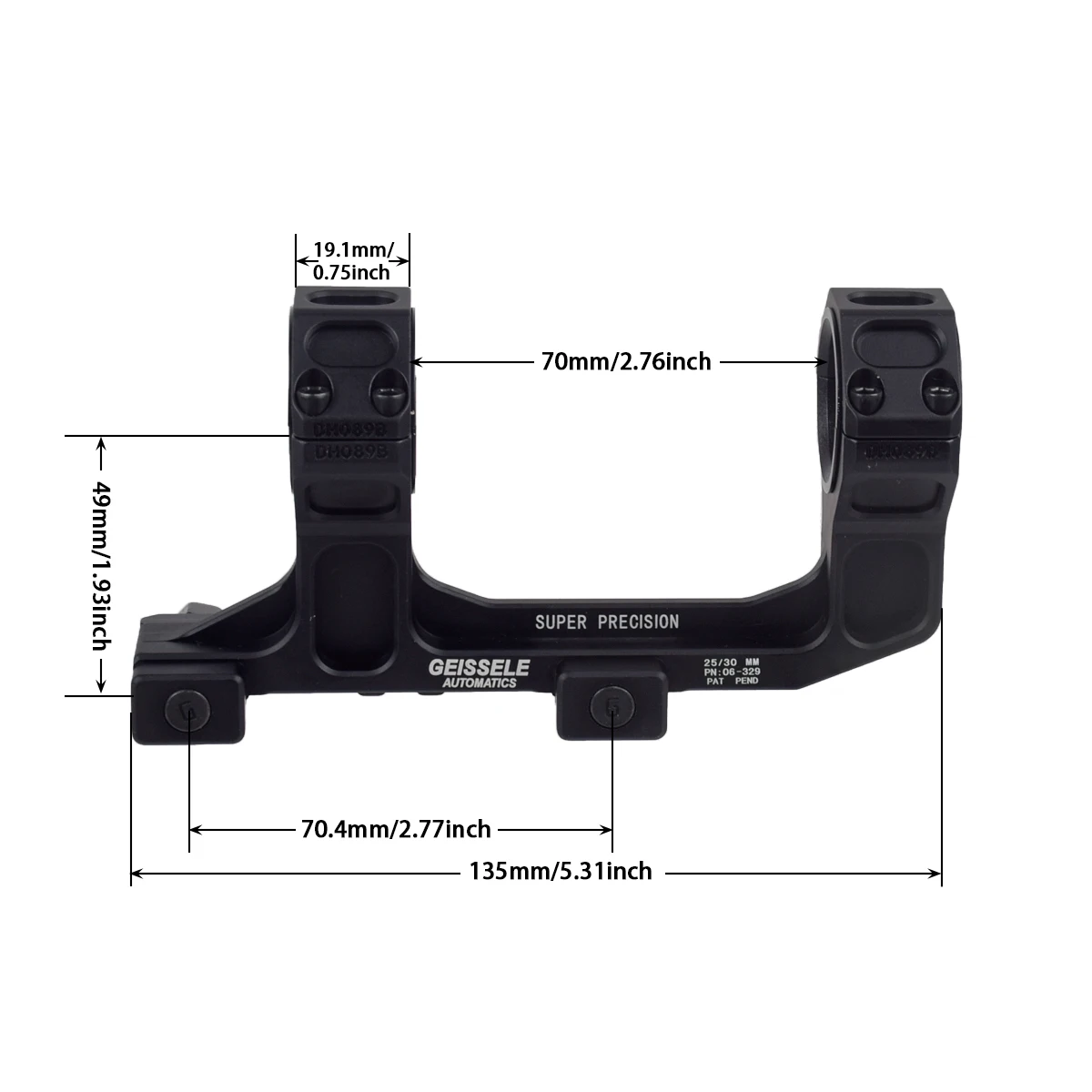 AR15 Scope Mount Tactical Optical Sight Mount Riflescope For 30mm 25.4mm 1.54 1.93 For GEISSELE Automatics 20mm Rail rifle scope mount,scope riser mount,scope mount adapter