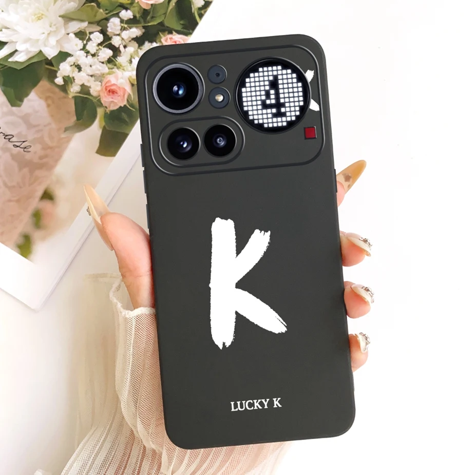 Cute Lucky Letters Fashion Cartoon Painted Cover Case