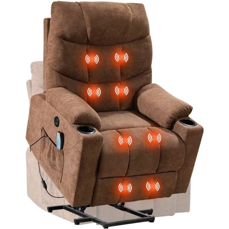 

Electric Power Lift Chair Recliner Sofa for Elderly Massage Chair, Adjustable Furniture with Vibration Massage