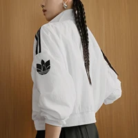 Veste de sport tissée à col montant pour femme Adidas Genuine Three-Leaf Clover KG8513 2