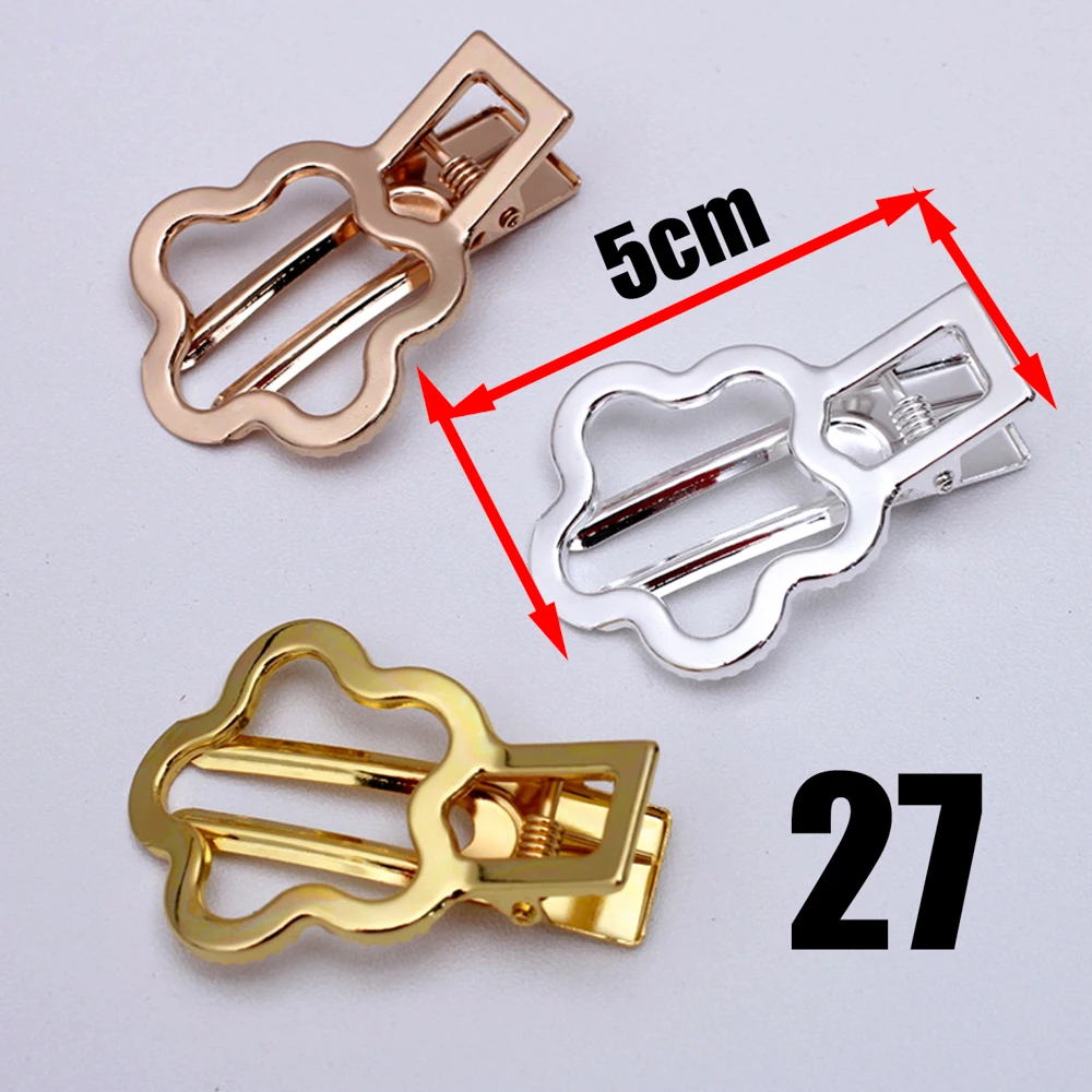 REGELIN 10pcs KC/골드/실버 구리 헤어 쥬얼리 설정 빈 기본 DIY 헤어 클립 헤어핀 자용 레트로 헤어 액세서리