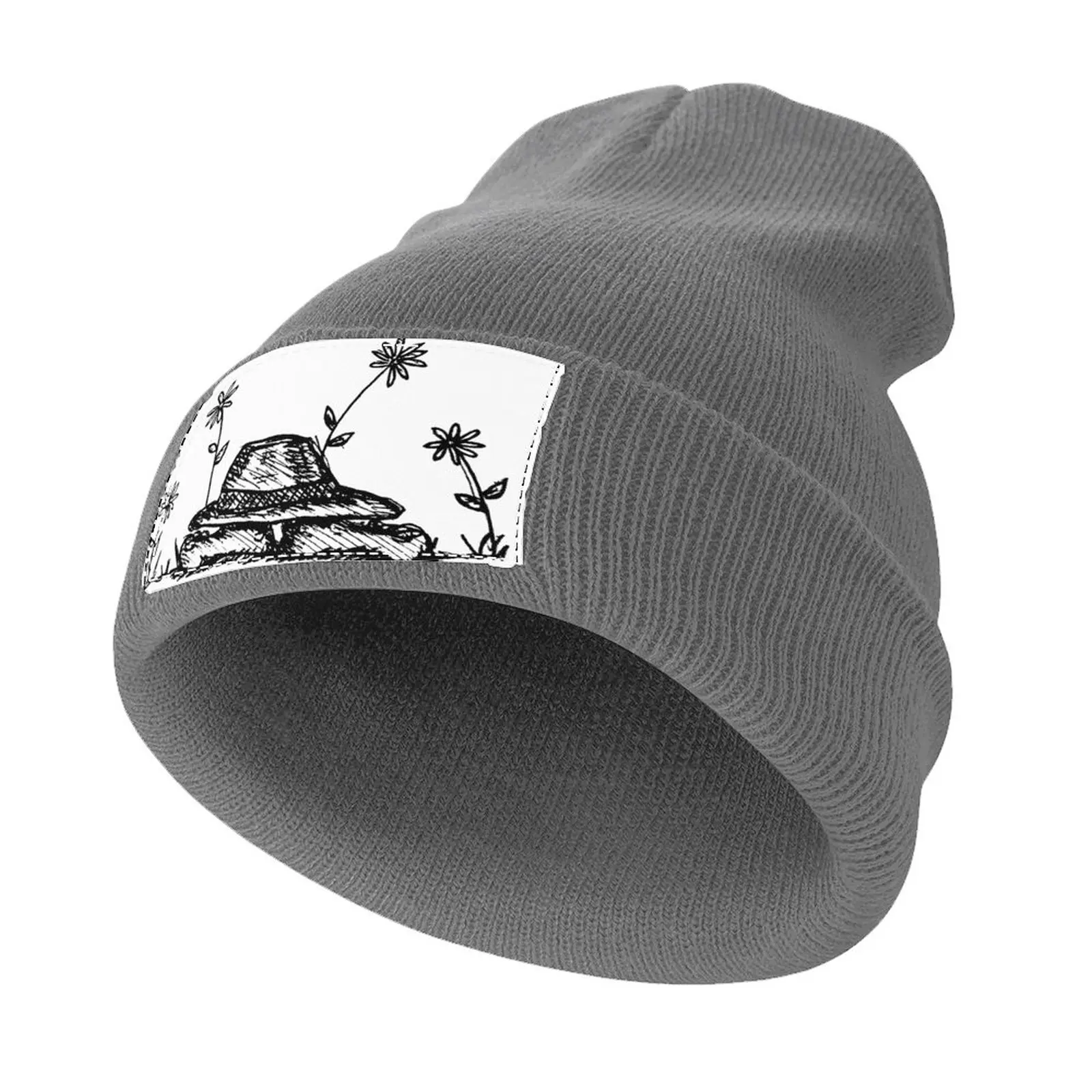 

hat, feet, flowers Knitted Hat Vintage |-F-| Trucker Hats Ladies Hat Men's