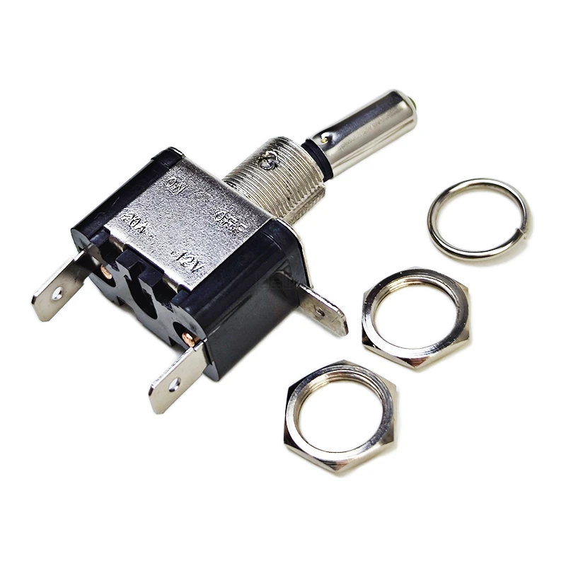 12V 20A Illuminated LED Toggle Switch 1Pcs Auto Car Boat Truck Red Blue Green Yellow White toggle switch