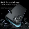 Armor Matte Frosted Clear Case For Samsung Galaxy S25 S24 S23 S22 S21 Ultra Plus S24FE S23FE Lens Protection Shockproof Cover 3