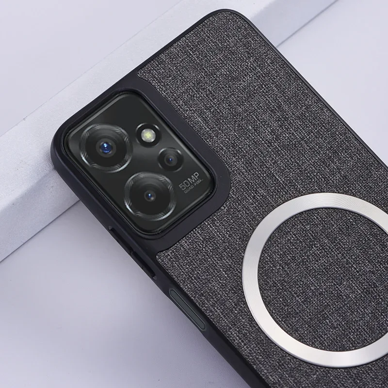 Luxury Fabric Magnetic Phone Case with MagSafe Technology