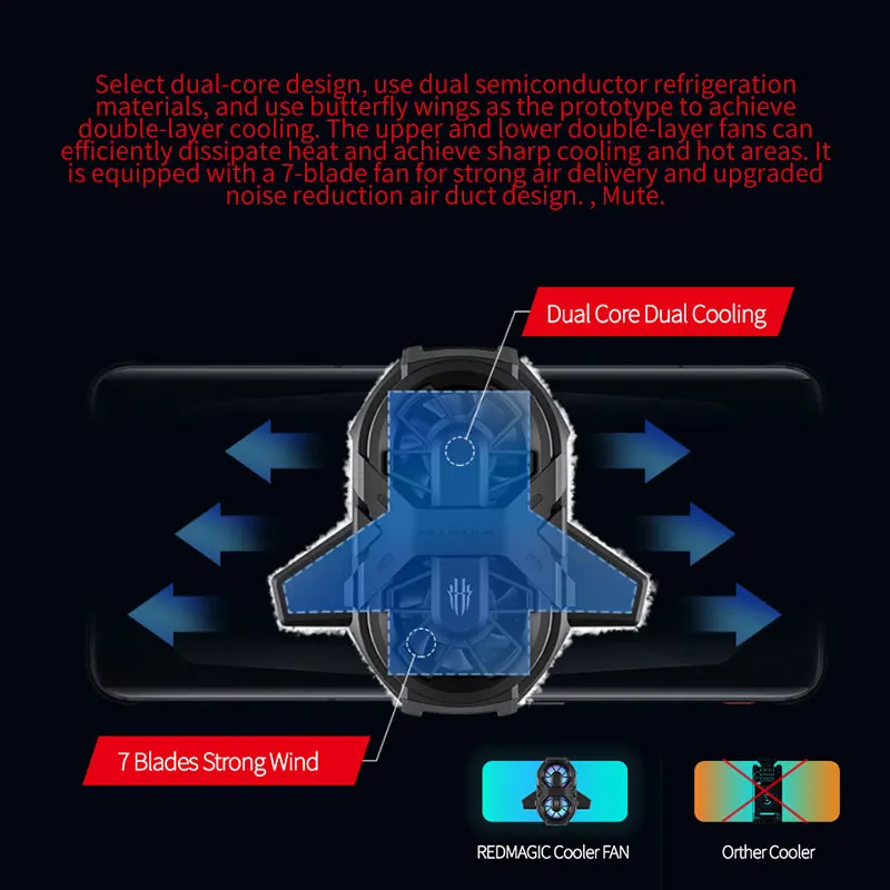 مبرد ثنائي النواة للألعاب ، مبرد أصلي مروحة مبرد ر...