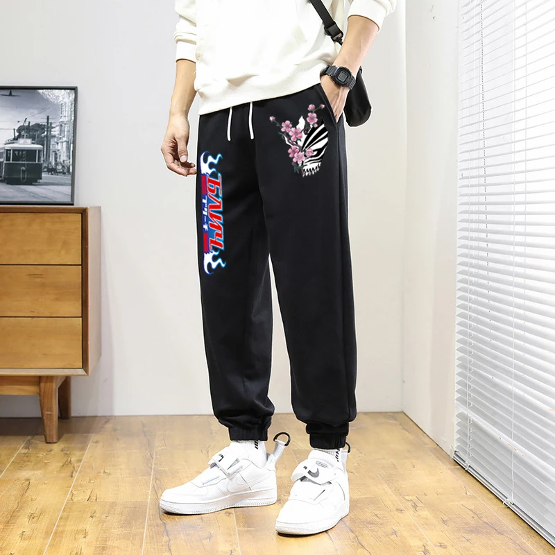 New Japanese Anime Bleach Kurosaki Ichigo Pants Print Boy/girls Casual Loose Long Pants Unisex Sport Pants Jogging Sweatpants