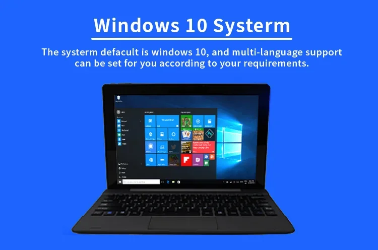 10.1-inch Windows 10 Tablet - 32 Bit, 2GB RAM, 32GB Storage, 2-in-1 Mini PC with USB 3.0, HDMI, Dual Cameras, 6000mAh Battery Description Image.This Product Can Be Found With The Tag Names Computer Office, Tablets, Windows