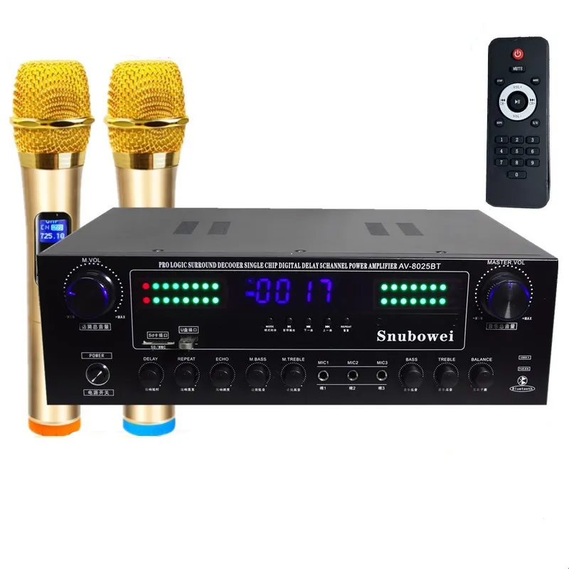 

Лампочка C5200 a3а с дистанционным управлением, Bluetooth, караоке, объемный декодер, однокристальный цифровой домашний усилитель звука с задержкой