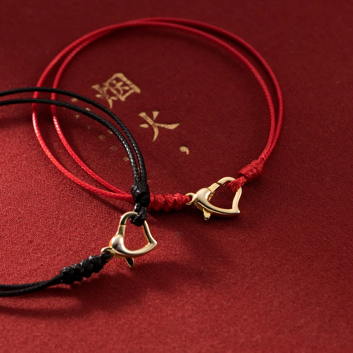 925 Sterling Silver Jewelry Bracelets Bracelet Red String Silver Heart 16cm 925 Aliexpress