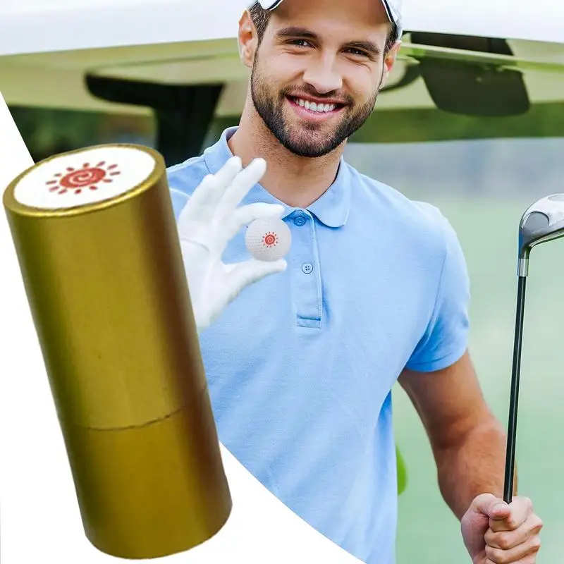 Golf Ball Marker Stamp Funny Golf Supply Stamper Waterproof Quick-Dry Photosensitive Ink Stamper For Quick Identification