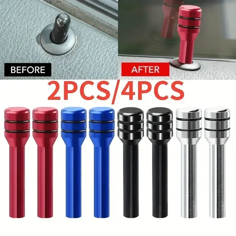 Aluminum Car Door Lock Pins Security Insurance Universal Fit