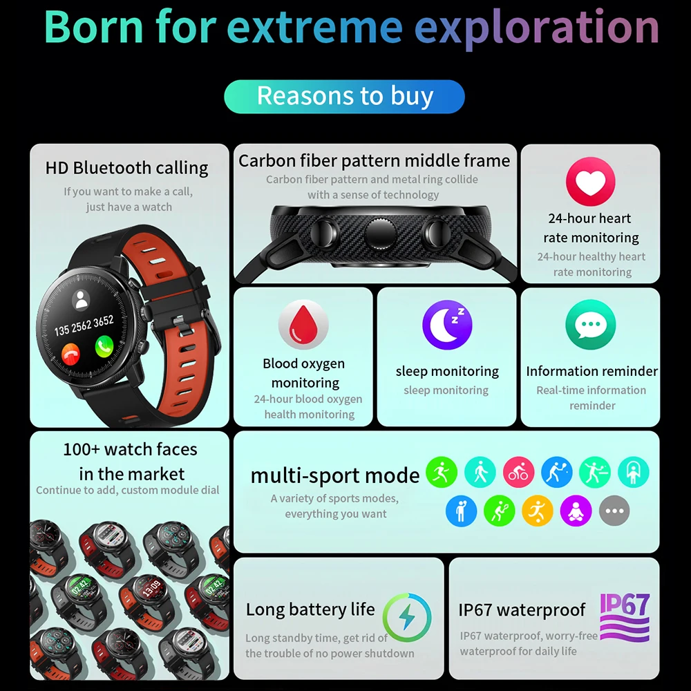 Smartwatch ο Ʈ ġ  ƮϽ  BT  ̾ ȭ  ð 100 + ̾ Smartwatch