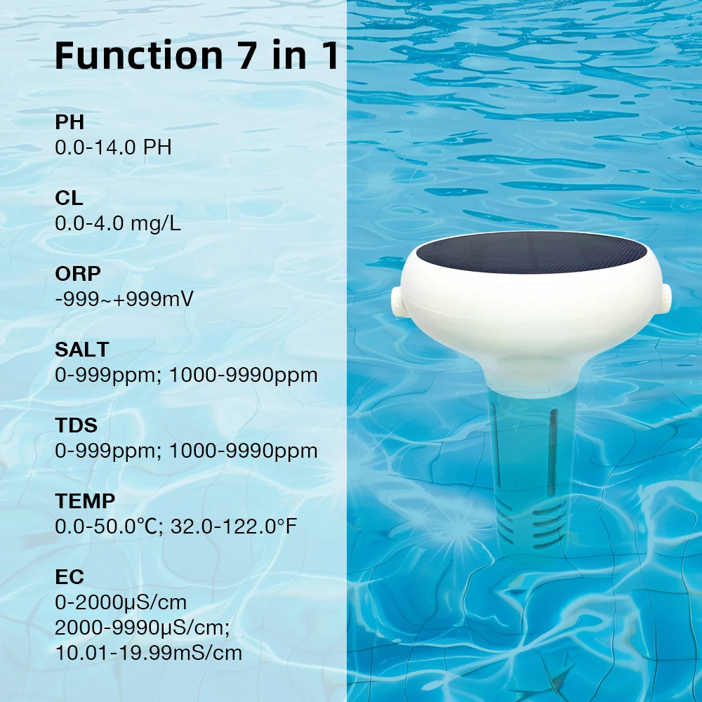 Tuya ZigBee Chlorin Meter Pool Water Quality Tester