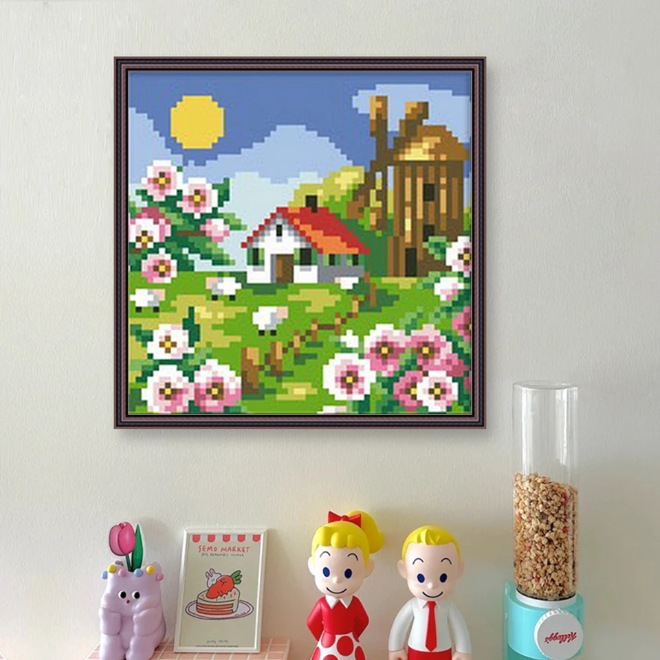Bead Embroidery Landscape Cross Stitch Kit