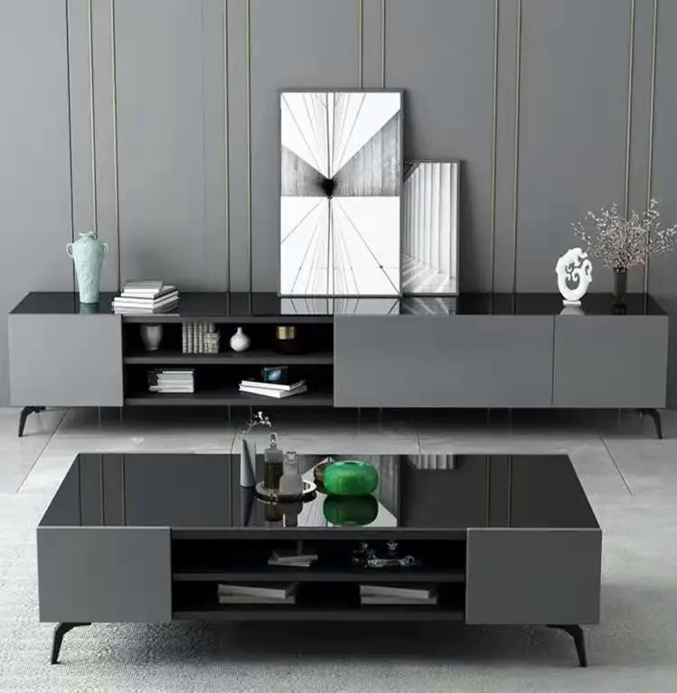 Modern Light Luxury Style TV Cabinet High Grade Floor Cabinet,Simple Living Room TV Stands