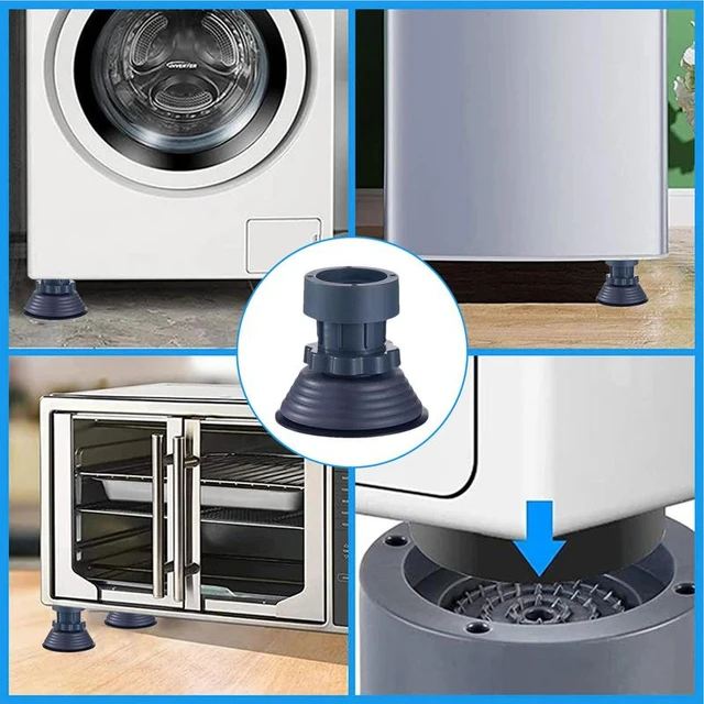 Adjustable Anti-vibration Washing Machine Support - 4pcs Washing Machine  Foot Pads - Aliexpress
