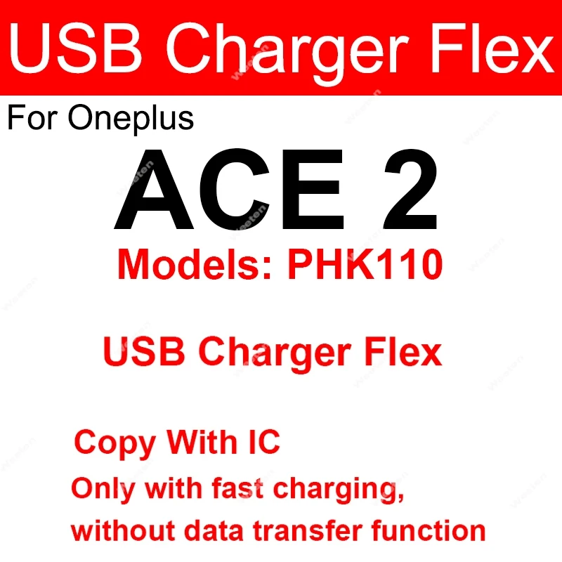 OnePlus Ace Series USB Charging Dock Flex Cable Charger Port Connector Parts