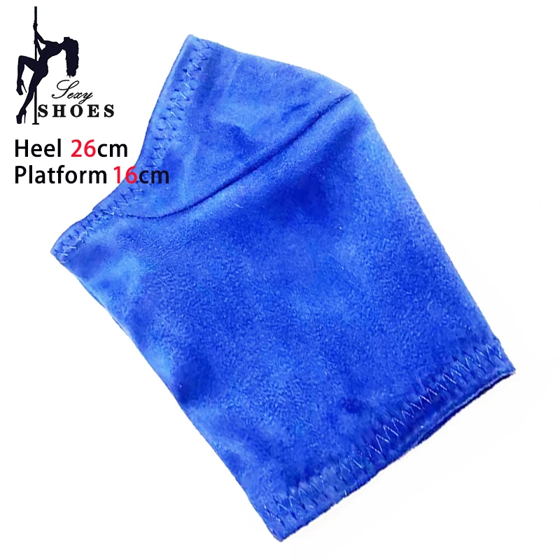 Boot Protective Cover Suede Surface Pole Dance Boots Cover 26cm High Heels 16cm Platform Training Shoes Protector Wear-Resist