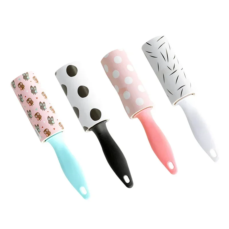 Mini Roller Dust Wiper Clothes Coat Sticky Lint Roller Clothes Cleaning Hair Remover Portable Replaceable Core Cleaning Tools 2