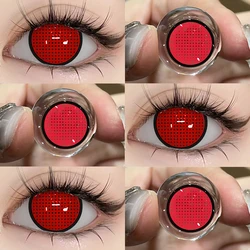 Vibrant Pink Anime - Inspired Cosplay Eye Lenses (Mesh Red Manson)